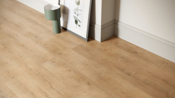 planeo Rigido Vinile ad incastro - SolutionX 2in1 Oak Gold Brown | Isolamento acustico integrato (ECF-0077)