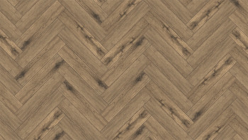 planeo Vinile rigido Klick - SolutionX 2in1 Rovere a spina di pesce Marrone naturale | Isolamento acustico integrato (ECF-HB-3955)