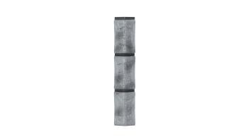 Angolo Zierer look pietra di cava per BS1 - 54 x 54 x 345 mm segnale grigio fiammato in VTR