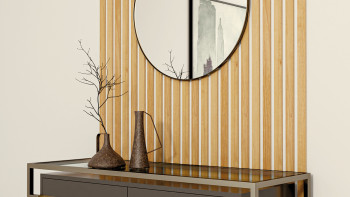 planeo WoodWall Easy-Sticks - rovere marrone chiaro 2,50m