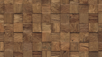 Skaben WoodWall - Cubo in legno di teak Bali natur