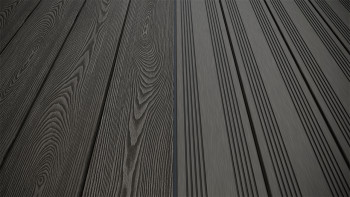 planeo SolidWood WPC tavola solido - Grigio scuro 3m francese/strutturato