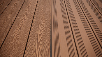 planeo SolidWood WPC tavola solido - Marrone chiaro 3m francese/strutturato