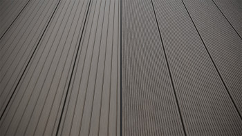 planeo LightWood WPC tavola cava - Grigio chiaro 3m scanalato/scanalato