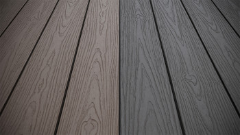 planeo CoEXWood WPC tavola con rivestimento solido - Grigio/Cemento 3m strutturato