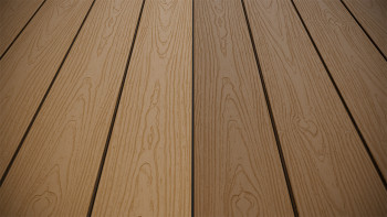 planeo CoEXWood WPC tavola con rivestimento solido - Sabbia/Caramello 3m strutturato