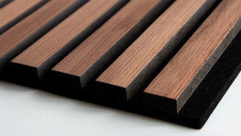 pannelli acustici planeo - legno noce/nero 60x60 cm