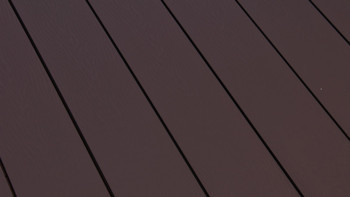 planeo pavimenti WPC - tavola per decking solido marrone cioccolato in rilievo/scanalato - da 1m a 6m