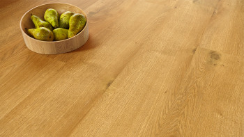 planeo Vinile rigido Klick - SolutionX 2in1 BigSize Quercia Maison 1,83 m di lunghezza asse XL | isolamento acustico integrato per il calpestio (ECF-BS-84)