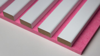planeo Akustikpaneele - Modern Weiß/Pink