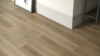 planeo Vinile rigido a incastro - SMARTline Rovere grigio chiaro | Isolamento acustico integrato (NF-SL-584)