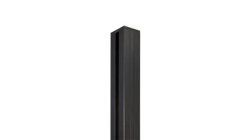 planeo Classic - Palo in alluminio per infissione nel calcestruzzo o per tassellatura Antracite 7,9 x 7,9 x 240 cm incl. tappo