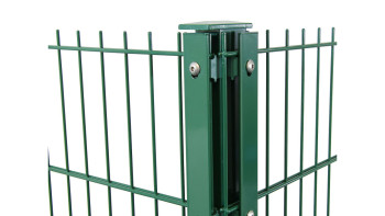 pali ad angolo tipo F verde muschio per recinzioni a doppia maglia - altezza recinzioni 830 mm