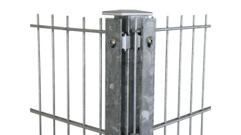 pali ad angolo tipo FB zincati a caldo per recinzioni a doppia maglia - altezza recinzioni 830 mm