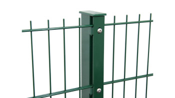 pali di recinzioni tipo F verde muschio per recinzioni a doppia maglia - altezza recinzioni 630 mm