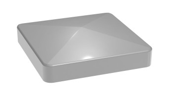 planeo Alumino post cap argento grigio 7x7cm