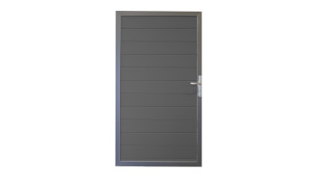 planeo Alumino - Porta universale grigio antracite con telaio in alluminio antracite