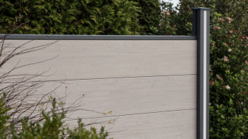 planeo Solid Grande - recinzione a innesto Standard BiColor Bianco