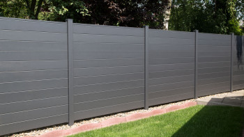 planeo Alumino - recinzioni da giardino quadrata grigio antracite DB 703