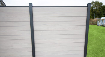 planeo Solid - recinzioni giardino quadrato BiColor bianco