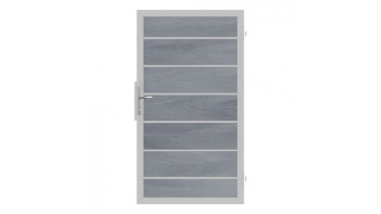 planeo Gardence Deluxe - Porta universale BPC Grigio pietra coex con telaio in alluminio