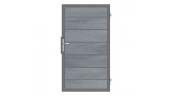 planeo Gardence Deluxe - Porta universale BPC Grigio pietra coex con telaio in alluminio antracite