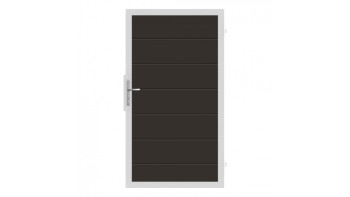 planeo Gardence Strong XL - Porta universale BPC Grigio antracite con telaio in alluminio argento