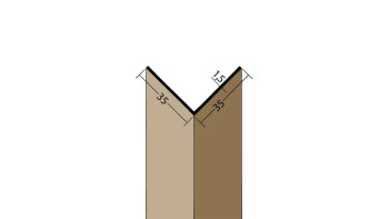 planeo Protect profilo angolare - WP 35x35x2500mm bianco
