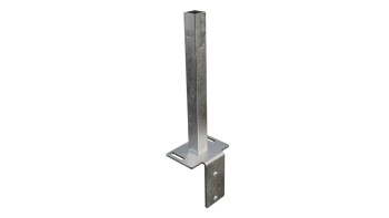 planeo Gardence Metallic - GJ 47 L-Stein Konsole 16 x 12 x 40 cm zum Aufdübeln mit integriertem Montageadapter