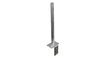 planeo Gardence Metallic - GJ 48 L-Stein Konsole 16 x 12 x 60 cm zum Aufdübeln mit integriertem Montageadapter und Senkschrauben M8 x 35 mm