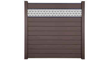 planeo Gardence Strong - recinzione a innesto BPC Cube Terra 180 x 180 cm