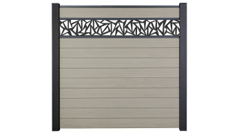 planeo Gardence Strong - recinzione a innesto BPC Triangolo Bi-Color Sand 180 x 180 cm