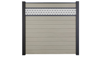 planeo Gardence Strong - recinzione a innesto BPC Cube Bi-Color Sand 180 x 180 cm
