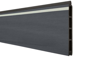 planeo Solid - Profilo singolo Lightstripe grigio pietra coestruso