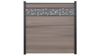 planeo Gardence Strong - rete di recinzione a innesto BPC bicolore co-ex 180 x 180 cm