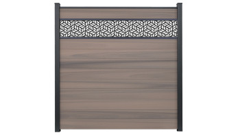 planeo Gardence Strong - recinzione a innesto BPC Leafs Bi-Color co-ex 180 x 180 cm