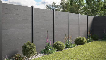 planeo Solid - recinzioni da giardino quadrata grigio antracite