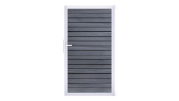 planeo Gardence Trendy - Porta universale BPC rombo - Grigio pietra coex con telaio in alluminio