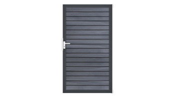 planeo Gardence Trendy - Porta universale BPC rombo - Grigio pietra coex con telaio in alluminio antracite