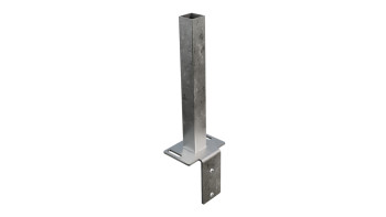 planeo Gardence Guard - GJ 43 L-Stein Konsole 15.6 x 12 x 39.6 cm zum Aufdübeln mit integriertem Montageadapter und Senkschrauben M8 x 35 mm
