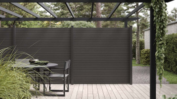 planeo 3D - recinzione da giardino grigio antracite