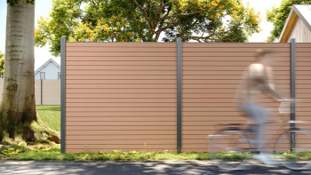 planeo 3D - Recinzione da giardino in rovere sabbia medio
