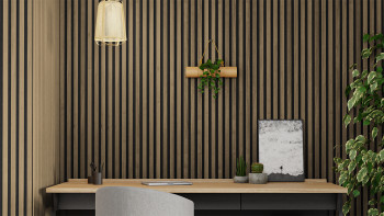 Skaben Pannelli acustici SilentWall Comfort - Rovere rustico - 250 x 30 cm