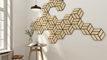 Skaben Pannelli acustici SilentWall - HexaUno New Light - 30 x 26 cm