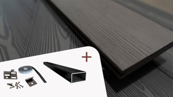 planeo set completo oak grove struttura in legno massiccio rovere grigio