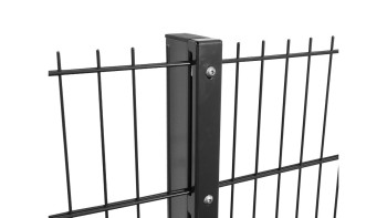 pali di protezione tipo WSP antracite per recinzioni a doppia maglia - altezza recinzioni 2430 mm