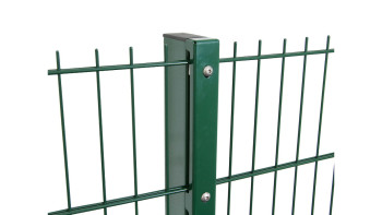 Visualizza il pali di protezione tipo WSP verde muschio per recinzioni a doppia maglia - altezza recinzioni 2430 mm