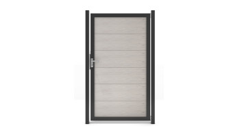 planeo Gardence Guard - Porta universale BPC Bicolore con telaio in alluminio in antracite | DB703