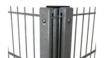 Paravento angolare tipo WSP zincato a caldo per recinzioni a doppia maglia - altezza recinzioni 2230 mm