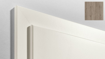 cornice standard planeo bordo rotondo - CPL rovere grigio inverno - 1985mm